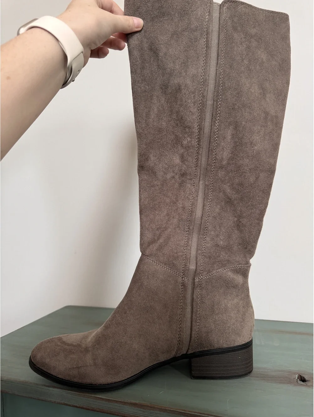 A New Day Size 11 Suede Knee High Riding Boots Barely Used